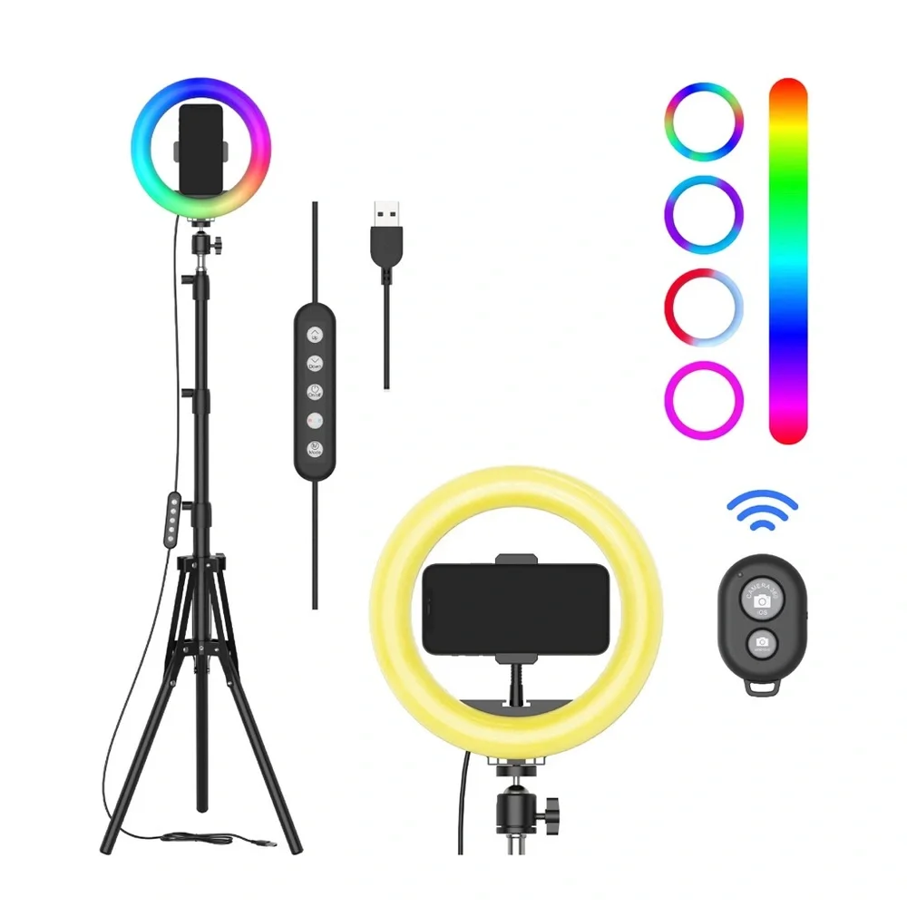 Focus Onn Selfie Ring Light with tripod and remote control